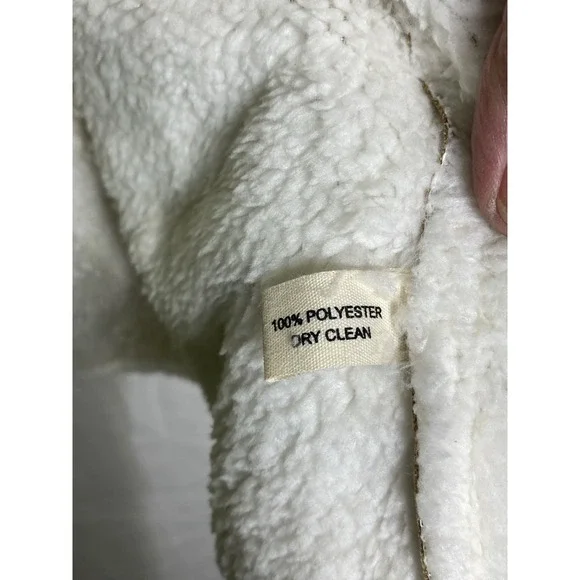 Lincoln Outfitters Woman's Vest One Size Beige Faux Suede Soft Lined Sleeveless - Picture 5 of 8